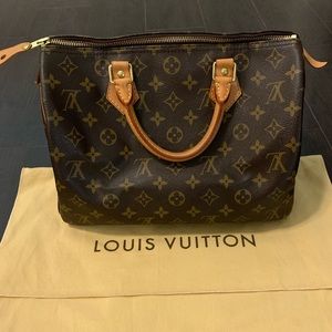 Authentic Louis Vuitton Monogram Speedy 30